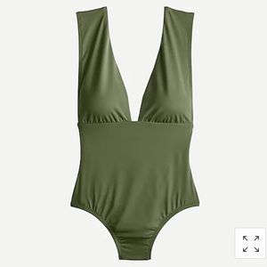 J.Crew plunge v-neck one piece swimsuit